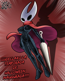 anthro bodily_fluids breasts female genitals melee_weapon nipples nude solo sweat sword vulva weapon crisn-black-space hollow_knight_(franchise) team_cherry hornet_(hollow_knight) arthropod 4:5 hi_res