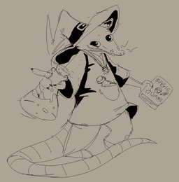 ambiguous_gender anthro black_nails book clothing colored_nails gesture hand_gesture hat headgear headwear nails pointing potion simple_background smile solo witch_hat cyantmov american_opossum mammal marsupial