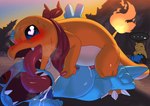 alternate_version_at_source ambiguous_gender anal anal_penetration azurill biped blue_body blush bodily_fluids charmander cum cum_in_ass cum_inside cum_while_penetrated cumshot detailed_background drowzee duo_focus ejaculation ellipsis erection eyes_closed fellatio feral feral_on_feral fire forced generation_1_pokemon generation_2_pokemon generation_3_pokemon genital_fluids genitals group handjob heart_eyes heart_symbol hi_res katahane3 kissing licking male male/ambiguous male/male male_penetrated male_penetrating male_penetrating_male mind_control mostly_nude nintendo on_ground open_mouth oral orange_body outside penetration penile penile_penetration penis penis_in_ass pokemon pokemon_(species) pokemon_mystery_dungeon rape scarf sex sky speech_bubble spike_chunsoft spiral_eyes sweat tapering_penis teeth tongue tongue_out totodile
