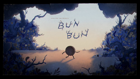 ambiguous_gender detailed_background flower food not_furry on_model plant shrub solo text title toony tree walking joy_ang michael_deforge adventure_time cartoon_network bun_bun_(adventure_time) candy_people_(at) food_creature humanoid waddling_head 16:9 digital_media_(artwork) english_text hi_res official_art widescreen