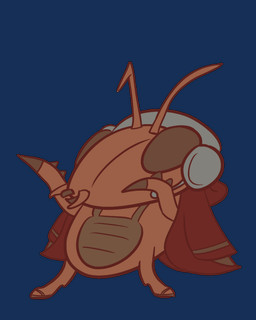 antennae_(anatomy) brown_body clothing dancing electronics headgear headphones jacket male red_clothing solo topwear mortimor mycopunk roachard_(mycopunk) arthropod blattodea cockroach insect 2025 animated short_playtime