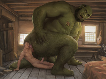 anal anal_fisting anal_penetration anus areola arm_hair balls barbell_piercing beard biped body_hair butt butt_hair chest_hair duo erection facial_hair facial_piercing feet fisting fisting_partner fur genitals green_body green_skin hairy_legs human_on_humanoid human_penetrating human_penetrating_humanoid humanoid_genitalia humanoid_penetrated inside interspecies kneeling larger_humanoid larger_penetrated macro male male/male male_penetrated male_penetrating male_penetrating_male nipple_piercing nipples nose_piercing nose_ring not_furry nude open_mouth penetration penile penile_penetration penis piercing ring_piercing septum_piercing septum_ring sex sitting size_difference smaller_human toes tongue tongue_out orcfun human humanoid mammal orc 4:3 digital_media_(artwork)