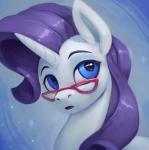 blue_eyes eyewear female feral glasses hair horn open_mouth purple_hair solo rodrigues404 friendship_is_magic hasbro my_little_pony mythology rarity_(mlp) equid equine mammal mythological_creature mythological_equine unicorn 2017