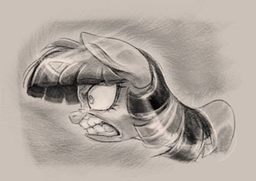 angry clenched_teeth female feral gums hair horn long_hair magic side_view solo teeth suniscathorsis friendship_is_magic hasbro my_little_pony mythology twilight_sparkle_(mlp) equid equine mammal mythological_creature mythological_equine unicorn headshot_portrait portrait