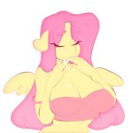 anthro blue_eyes bodily_fluids clothing cum cum_in_mouth cum_inside drinking drinking_cum eyelashes female fingers fur genital_fluids hair long_hair pink_hair simple_background solo tongue white_background wings yellow_body yellow_fur yellow_wings tolsticot friendship_is_magic hasbro my_little_pony mythology fluttershy_(mlp) equid equine mammal mythological_creature mythological_equine pegasus 2021 animated short_playtime