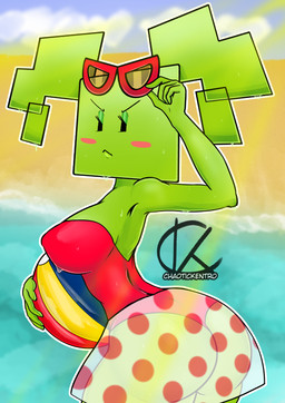 5_fingers ball beach beach_ball big_breasts big_butt black_eyes blue_sky blush blush_stickers bottomwear breasts butt clothing cloud eyelashes eyewear eyewear_on_head female female_humanoid fingers glistening glistening_eyelids glistening_lips green_body green_breasts green_butt green_eyelids green_hair green_skin hair half-closed_eyes holding_beach_ball holding_object inflatable lips looking_at_viewer looking_back looking_back_at_viewer narrowed_eyes nipple_outline not_furry outline outside pattern_bottomwear pattern_clothing pattern_skirt pigtails pink_blush red_clothing red_eyewear red_sunglasses sea skirt sky solo spots spotted_bottomwear spotted_clothing spotted_skirt square_(anatomy) square_head sunglasses sunglasses_on_head text thick_thighs translucent translucent_bottomwear translucent_clothing translucent_skirt water wet wet_body wet_hair white_bottomwear white_clothing white_clouds white_outline white_skirt chaotickentro mario_bros nintendo paper_mario mimi_(paper_mario) humanoid 2025 absurd_res artist_name digital_media_(artwork) hi_res watermark