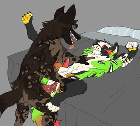 anal anal_penetration animal_genitalia anthro bed butt duo furniture genitals lying male male/male male_penetrated male_penetrating male_penetrating_male nude on_back on_bed penetration penile penis sex sheath simple_background smile tail tongue conditional_dnp mej degeneratewolfe african_wild_dog canid canine canis domestic_dog husky mammal nordic_sled_dog spitz digital_media_(artwork) hi_res