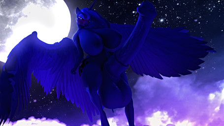 animal_genitalia animal_penis anthro anthrofied areola balls big_balls big_breasts big_penis biped blue_eyes blue_hair blush breasts cloud cutie_mark equine_genitalia equine_penis feathered_wings feathers full_moon genitals gynomorph hair horn huge_balls huge_penis hyper hyper_balls hyper_genitalia hyper_penis intersex medial_ring moon nipples penis solo star wide_hips wings lunar57 friendship_is_magic hasbro my_little_pony mythology princess_luna_(mlp) equid equine mammal mythological_creature mythological_equine winged_unicorn 16:9 3d_(artwork) 4k absurd_res digital_media_(artwork) hi_res source_filmmaker_(artwork) widescreen