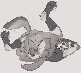 anal anthro armpit_hair body_hair clothed clothing duo heart_symbol male male/male oral partially_clothed paws rimming rimming_male sex tongue tongue_out tritscrits epic_games fortnite wendell_(fortnite) canid canine canis mammal wolf