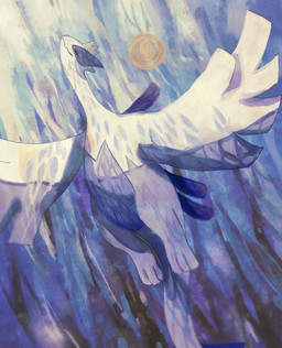 eyes_closed feral flying solo sun white_body wood_sora nintendo pokemon generation_2_pokemon legendary_pokemon lugia pokemon_(species) hi_res