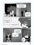 anthro bottomwear clothed clothing comic cricetid dialogue english_text female greeting hair hamster hi_res mammal monochrome nimzy noms_(nimzy) rodent skirt solo text url