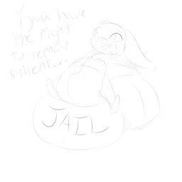 after_vore anthro belly big_belly bodily_fluids clothing diaper diaper_disposal diapered_pred digestion disposal drooling excessive_feces feces female hyper hyper_feces hyper_soiling saliva scat_disposal scatplay soiled_diaper soiling solo unclean_diaper used_diaper vore andeddo3boo disney zootopia judy_hopps lagomorph leporid mammal rabbit 1:1 absurd_res hi_res monochrome
