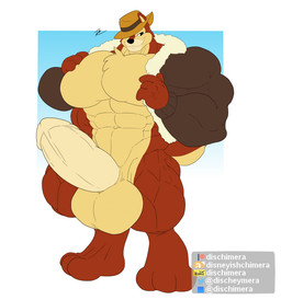 abs anthro balls big_balls big_muscles big_pecs big_penis bottomless clothed clothing erection genitals groping_pec hat headgear headwear huge_balls huge_pecs huge_penis hyper hyper_balls hyper_genitalia hyper_penis jacket jacket_only looking_at_viewer male muscular muscular_arms muscular_legs muscular_male muscular_thighs navel pecs penis pent_up self_grope smug smug_face solo thick_thighs topwear topwear_only conditional_dnp dischimera chip_'n_dale_rescue_rangers disney chip_(disney) chipmunk ground_squirrel mammal rodent sciurid