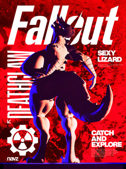 big_butt butt female horn muscular muscular_female text thick_thighs wide_hips nabito_dan vulgarvictor_(modeler) fallout garry's_mod microsoft deathclaw scalie 3:4 absurd_res english_text hi_res