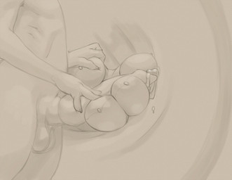 anthro balls bodily_fluids cum duo ejaculation female genital_fluids genitals handjob inflated_hand inflation male male/female nude penile penis sex drakemohkami disney zootopia judy_hopps nick_wilde canid canine european_rabbit fox lagomorph leporid mammal oryctolagus rabbit red_fox true_fox 2023 digital_media_(artwork) monochrome