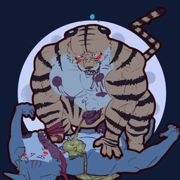 anal anal_orgasm anthro big_muscles big_pecs blush bodily_fluids bouncing_pecs cowgirl_position duo ejaculation from_front_position genital_fluids hands-free male male/male male_squirting muscular nude on_bottom on_top orgasm pecs peegasm peeing peeing_on_another peeing_while_penetrated sex simple_background urine watersports avalath_tiger beastars bill_(beastars) legoshi_(beastars) canid canine canis felid mammal pantherine tiger wolf 1:1 hi_res