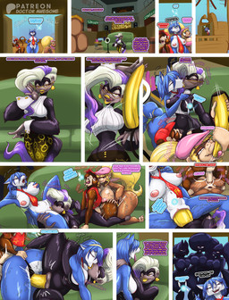 accessory afro anal anal_penetration anthro anthro_on_anthro anus backsack balls barbell_piercing big_breasts blonde_hair blue_body blue_fur blue_hair bottomless bottomless_anthro bottomless_male breast_size_difference breasts brown_body brown_fur brown_hair butt clitoris clothed clothing crossgender cunnilingus dialogue feet female female/female female_penetrated female_penetrating female_penetrating_female female_penetrating_male finger_in_mouth foursome fur furniture genitals glans group group_sex hair hat headgear headwear humanoid_genitalia humanoid_penis kissing male male/female male_penetrated mtf_crossgender multicolored_hair necktie nipples nude nude_anthro nude_female object_in_ass oral parody pegging penetration penis piercing pink_nipples profanity purple_hair sex sex_toy sex_toy_in_ass sex_toy_insertion sofa spread_anus spread_butt spread_legs spreading strapon strapon_sex tan_glans tan_penis text toes toying_partner vaginal vaginal_penetration white_hair doctor_awesome donkey_kong_(series) donkey_kong_bananza nintendo ocarina_of_time star_fox the_legend_of_zelda candy_kong diddy_kong dixie_kong donkey_kong_(character) kalypso krystal_(star_fox) navi poppy_kong alligator alligatorid canid canine crocodilian fairy fox haplorhine kremling mammal monkey primate reptile scalie absurd_res comic english_text hi_res