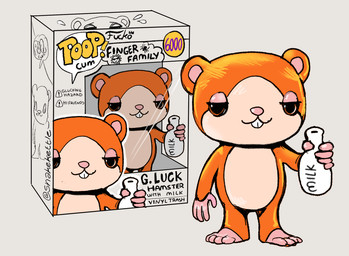 5_fingers ambiguous_gender anthro box brown_body brown_fur buckteeth container feet figurine fingers fur grey_background holding_object milk nude parody profanity simple_background solo teeth text toes white_body white_fur snakekettle funko_pop! jabroni_mike gluck_gluck_hamster cricetid hamster mammal rodent 2023 artist_name digital_media_(artwork) english_text signature