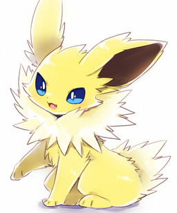 3_toes :3 ambiguous_gender big_ears blue_eyes brown_inner_ear cute_fangs fangs feet feral fluffy fur glistening glistening_body glistening_fur kemono looking_at_viewer monotone_tail multicolored_body multicolored_fur neck_tuft no_sclera open_:3 open_mouth open_smile pink_tongue pupils quadruped side_view simple_background sitting smile solo tail teeth three-quarter_view toes tongue tuft two_tone_body two_tone_fur white_background white_body white_fur white_pupils white_tail yellow_body yellow_ears yellow_fur suppainu nintendo pokemon eeveelution generation_1_pokemon jolteon mammal pokemon_(species) 2017 colored digital_media_(artwork) full-length_portrait hi_res portrait shaded