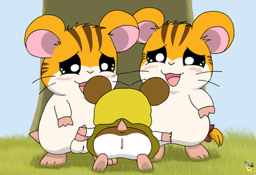 accessory anus balls bisexual blush bow_ribbon brown_body brown_fur female female/female female_feral feral fingering fingering_partner fur furgonomics genitals group handjob logo male male/female male_feral orange_body orange_fur penile penis ribbons sex tail tail_accessory tail_bow tail_ribbon tapering_penis trio vaginal vaginal_fingering vulva white_body white_fur x_anus young young_female young_feral pichu90 hamtaro_(series) penelope_(hamtaro) sandy_(hamtaro) stan_(hamtaro) cricetid hamster mammal rodent artist_logo
