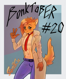 anthro blue_clothing clothing gesture hand_gesture looking_at_viewer male necktie raised_tail solo tail v_sign yellow_eyes sosalkis susumi_(sosalkis) domestic_cat felid feline felis mammal absurd_res hi_res