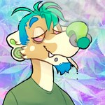 1:1 2016 anthro blue_eyebrows blue_facial_hair blue_goatee blunt_in_mouth cheek_tuft chot_(chotpot) chotpot closed_smile clothed clothed_anthro clothed_male clothing coati colored digital_drawing_(artwork) digital_media_(artwork) drugs ear_piercing eyebrows facial_hair facial_piercing facial_tuft fangs fur goatee green_clothing green_inner_ear green_nose green_shirt green_topwear hair half-closed_eyes icon lip_piercing male male_anthro mammal marijuana marijuana_blunt mouth_closed multicolored_body multicolored_fur narrowed_eyes nose_piercing nose_ring orange_eyes photo_background photography_(artwork) piercing pink_sclera plant procyonid ring_piercing shaded shaved_sides shirt short_hair simple_shading smile smoke smoking smoking_marijuana solo substance_intoxication tan_body tan_fur teal_hair teeth topwear trans_(lore) trans_man_(lore) tuft two_tone_body two_tone_fur