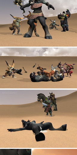 anthro belly_riding bestiality bodily_fluids bound breasts cum cum_in_vagina cum_inside female feral forced gangbang genital_fluids group group_sex male male/female rape sex erontauren blizzard_entertainment warcraft bovid bovine canid elf equid equine horse humanoid mammal orc tauren vulpera 3d_(artwork) absurd_res comic digital_media_(artwork) hi_res