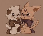 anthro duo foreskin frottage genitals male male/male penile penis retracted_foreskin sex young young_anthro lambent momiji-kun nintendo pokemon fan_character canid canine canis domestic_dog eeveelution espeon generation_2_pokemon mammal pokemon_(species)