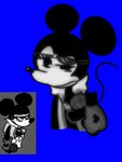 anthro black_body black_eyes black_nose male solo disney friday_night_funkin' friday_night_funkin'_d-sides_(fnf_mod) funkin.avi mickey_mouse mammal mouse murid murine rodent 3:4 hi_res