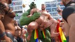 abdominal_bulge anal anal_penetration beard bodily_fluids cum cum_while_penetrated electronics facial_hair flag flag_(object) genital_fluids genitals green_body green_skin group holding_flag holding_object leaking_cum lgbt_pride male male/male male_penetrated male_penetrating male_penetrating_male muscular muscular_male nipples penetration penile penile_penetration penis phone phone_screen pride_color_flag pride_colors rainbow rainbow_arch rainbow_pride_colors sex six-stripe_rainbow_pride_colors vein veiny_muscles wearing_flag ad-games lgbt_pride_month boruk_(ad-games) johnathan_(ad-games) human humanoid mammal orc 16:9 3d_(artwork) digital_media_(artwork) hi_res widescreen