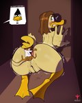 anal anthro anus balls beak blush bodily_fluids brown_hair caught_in_the_act clenched_teeth closet clothed clothing covering covering_self cuckold cum duo extreme_size_difference feathers feet female female_anthro genital_fluids genitals hair hat headgear headwear infidelity larger_anthro long_tail male male/female male_anthro male_rimming_female membrane_(anatomy) motion_lines nude oral pussy raised_tail rear_view rimming sex shy sitting size_difference smaller_anthro tail tail_anus tail_feathers teeth thick_thighs toes tongue webbed_feet yellow_beak yellow_body avioylin looney_tunes the_looney_tunes_show warner_brothers daffy_duck speedy_gonzales tina_russo anatid anseriform avian bird duck mammal mouse murid murine rodent absurd_res hi_res