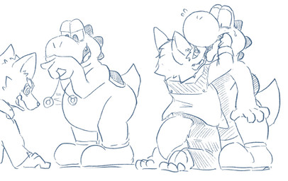 4_fingers afterimage ambiguous_anthro ambiguous_gender ambiguous_pred anthro anthro_pred anthro_prey barefoot big_nose biped bodily_fluids bottomwear cheek_tuft clothed clothed_anthro clothed_male clothing constricted_pupils cute_fangs duo ears_up facial_tuft fangs feet fingers flying_sweatdrops footwear footwear_only hand_in_mouth head_first head_ridge hypnosis hypnotized_prey imminent_oral_vore imminent_vore jacket looking_down looking_down_at_another looking_into_mouth male male_anthro male_prey mind_control monotone_background mostly_nude mostly_nude_ambiguous mostly_nude_anthro motion_lines narrowed_eyes open_mouth open_smile pants pendulum pendulum_swing pointy_ears prick_ears pupils round_nose semi-anthro shocked shoes shoes_only simple_background small_pupils smile smug sweat sweatdrop teeth topwear tuft white_background wide_eyed sabamiso_(sabamasasix) mario_bros nintendo star_fox fox_mccloud canid canine dinosaur fox mammal prehistoric_species reptile scalie yoshi 2024 digital_drawing_(artwork) digital_media_(artwork) english_description hi_res japanese_description monochrome sketch