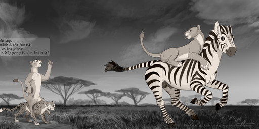 ambiguous_gender animal_genitalia balls claws countershade_torso countershading dialogue eyewear feet feral fur genitals glasses group hooves male open_mouth outside sheath smile speech_bubble spots stripes tail text toes conditional_dnp kodardragon equid equine felid lion mammal pantherine zebra 2026 absurd_res digital_drawing_(artwork) digital_media_(artwork) english_text hi_res