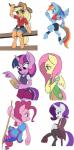 claws feathered_wings feathers female group horn semi-anthro wings raikoh-illust friendship_is_magic hasbro my_little_pony mythology applejack_(mlp) fluttershy_(mlp) pinkie_pie_(mlp) rainbow_dash_(mlp) rarity_(mlp) twilight_sparkle_(mlp) equid equine horse mammal mythological_creature mythological_equine pegasus pony unicorn 2016 hi_res