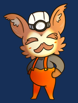 anthro armor black_clothing black_shirt black_topwear brown_body brown_clothing brown_eyebrows brown_facial_hair brown_fur brown_handwear brown_mittens brown_mustache button_(fastener) cheek_tuft clothing ear_tuft eyebrows eyeless facial_hair facial_tuft featureless_feet feet fur handwear hard_hat hat headgear headlight headwear helmet light male mittens mouthless multicolored_body multicolored_fur mustache noseless overalls red_clothing red_overalls shirt simple_background solo standing tan_body tan_fur topwear transparent_background tuft white_clothing white_hat white_headwear cookieboy011 drawn_to_life moe_(drawn_to_life) canid canine mammal raposa 2019 alpha_channel colored digital_drawing_(artwork) digital_media_(artwork) english_description full-length_portrait lighting portrait shaded