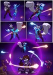 anthro armor book clothing dancing female fur group gun male outside ranged_weapon reading size_difference sky star starry_sky weapon white_body white_fur kitfox-crimson in_our_shadow nintendo pokemon marble_(kitfox-crimson) nick_(mercenaryx) russet_(kitfox-crimson) seed_(kitfox-crimson) tourmaline_(kitfox-crimson) american_opossum generation_1_pokemon legendary_pokemon mammal marsupial mewtwo murid murine pokemon_(species) rat rodent sciurid tree_squirrel absurd_res comic hi_res