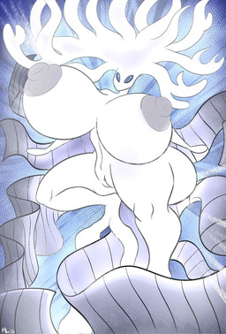 areola big_breasts big_butt blue_eyes breasts butt female genitals huge_breasts huge_butt hyper hyper_breasts nipples nude plant solo tree vulva white_body ameizinglewds hollow_knight_(franchise) team_cherry white_lady_(hollow_knight) elemental_creature flora_fauna treant 2026 hi_res