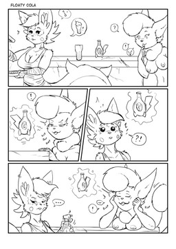 anthro anthrofied areola arm_wraps big_tail biped bottle breasts buckteeth cheek_tuft cleavage clothed clothed_female clothing container cooking duo ear_piercing ear_ring ellipsis exclamation_point eyebrows facial_tuft female hair holding_object inner_ear_fluff interrobang looking_at_another looking_at_object medium_breasts navel neck_tuft nipples nude nude_female piercing question_mark ring_piercing rosy_cheeks shirt short_hair spiked_tail spikes spikes_(anatomy) spray_bottle tail tank_top teeth telekinesis topwear tuft wraps s-nina fallout fallout:_pca microsoft nintendo pokemon idena_(swordfox) riley_(s-nina) generation_4_pokemon generation_6_pokemon meowstic pachirisu pokemon_(species) 2023 comic hi_res monochrome