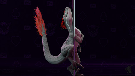 animal_genitalia dancing feral fur genital_slit genitals grey_body grey_scales lustful_gaze male male_feral pole pole_between_legs pole_dancing red_body red_fur scales sliding spread_legs spreading stripper_pole suggestive suggestive_pose thatman arceronth_(modeler) thatman_studio terr_(n0rad) dinosaur prehistoric_species reptile scalie 16:9 3d_(artwork) 3d_animation animated digital_media_(artwork) loop widescreen