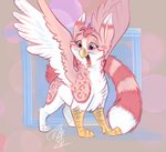 beak feathered_wings feathers female feral open_mouth quadruped solo wings a1ternat1ve aerosaur83 mythology gwen avian bird domestic_cat felid feline felis gryphon mammal mythological_avian mythological_creature 2020 absurd_res digital_media_(artwork) hi_res