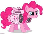 aircraft airplane blue_eyes cutie_mark female feral hair machine pink_hair smile solo turbine vehicle friendship_is_magic hasbro my_little_pony pinkie_pie_(mlp) earth_pony equid equine horse mammal pony