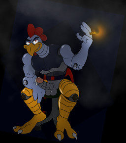 anthro balls beak bodily_fluids cigarette cigarette_smoke erection genital_fluids genitals grin machine male non-mammal_balls nude penis simple_background smile smoke smoking solo metalw1ng adventures_of_sonic_the_hedgehog sega sonic_the_hedgehog_(series) scratch_(adventures_of_sonic_the_hedgehog) avian badnik bird chicken galliform humanoid phasianid robot absurd_res digital_media_(artwork) hi_res