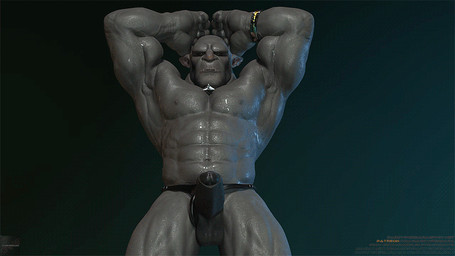 5_fingers abs balls biceps biped black_background black_bottomwear black_clothing black_penis black_underwear bodily_fluids bottomwear bracelet clothed clothing clothing_aside dancing erection fingers foreskin genitals grey_balls grey_body grey_nipples grey_skin hands_above_head humanoid_genitalia humanoid_penis humanoid_pointy_ears jewelry looking_at_viewer low-angle_view male muscular muscular_humanoid muscular_male navel necklace nipples not_furry partially_retracted_foreskin pecs penis pointy_ears simple_background solo standing sweat thong topless tusks underwear underwear_aside wet darkviperbara chlomos_gurog humanoid orc 2016 3d_(artwork) 3d_animation animated digital_media_(artwork) loop watermark