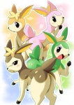 alternate_color ambiguous_gender big_butt blush butt feral group half-closed_eyes hooves licking looking_at_viewer looking_back narrowed_eyes open_mouth raised_tail season seasonal smile tail thick_thighs tongue tongue_out wide_hips ukan_muri nintendo pokemon autumn_deerling deer deerling generation_5_pokemon mammal pokemon_(species) spring_deerling summer_deerling winter_deerling