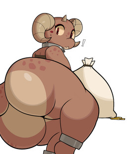anthro big_butt biped bodily_fluids bottomless brown_body butt clothed clothing coin eye_reflection eyelashes female glistening glistening_eyes horn huge_butt huge_thighs looking_back lying multicolored_body on_side pupils reflection simple_background solo sweat tail thick_thighs jutsapostion piko_(simplifypm) kobold scalie 2025 absurd_res digital_media_(artwork) hi_res