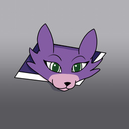 black_nose ceiling cheek_tuft countershade_snout countershading facial_tuft female green_eyes hole_in_ceiling looking_down pink_snout purple_body simple_background smile snout solo tuft quake-1 ceiling_cat domestic_cat felid feline felis mammal 1:1 absurd_res hi_res meme