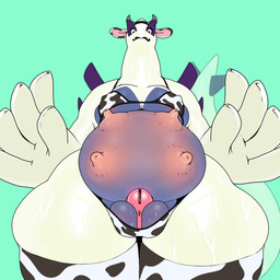 animal_print animal_print_bikini anthro areola balls bikini bodily_fluids breasts breasts_and_teats chastity_cage chastity_device clothing cow_print cow_print_bikini front_view genitals gynomorph huge_hips huge_thighs implied_transformation intersex lactating larger_but_small legwear low-angle_view nervous nipple_outline nipples pattern_bikini pattern_clothing pattern_swimwear solo surprised swimwear teats thick_thighs thigh_highs two-piece_swimsuit udders wide_hips wings splashyu nintendo pokemon generation_2_pokemon hybrid hybrid_pokemon legendary_pokemon lugia miltank pokemon_(species) 1:1 absurd_res hi_res