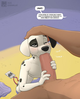4_fingers adult_on_young age_difference anthro anthro_on_anthro anthro_penetrated anthro_penetrating anthro_penetrating_anthro biped black_nose black_spots black_text bottomwear brown_body brown_fur clothing dialogue discarded_clothing duo eyebrows fellatio fingers floppy_ears fur genitals linked_speech_bubble male male/male male_anthro male_penetrated male_penetrating male_penetrating_male markings multicolored_body multicolored_fur nude nude_anthro nude_male older_male oral penetration penile penile_penetration penis penis_in_mouth pink_penis sex shirt shorts shota slim slim_anthro slim_male speech_bubble spots spotted_body spotted_fur spotted_markings talking_to_another talking_to_partner text topwear white_body white_fur young young_anthro young_male young_penetrated younger_male younger_penetrated zaush 101_dalmatians disney patch_(101_dalmatians) thunderbolt_(101_dalmatians) canid canine canis dalmatian domestic_dog german_shepherd herding_dog mammal pastoral_dog 2025 dated english_text hi_res