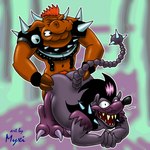 alternative_fashion anal anthro bent_over butt butt_grab duo feet hand_on_butt male male/male mohawk punk purple_body raised_tail slightly_chubby slightly_chubby_male spikes tail talons teeth toes yellow_teeth myxi battletoads rareware big_blag general_slaughter bovid bovine cattle mammal murid murine rat rodent 1:1 hi_res