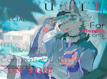 anthro athletic athletic_anthro athletic_male blue_eyes eyewear eyewear_on_head fur goggles goggles_on_head grey_body grey_fur hair looking_at_viewer male poolside solo white_body white_fur white_hair viosgit canid canine canis mammal wolf 2023 cover digital_media_(artwork) digital_painting_(artwork) hi_res magazine_cover painting_(artwork)